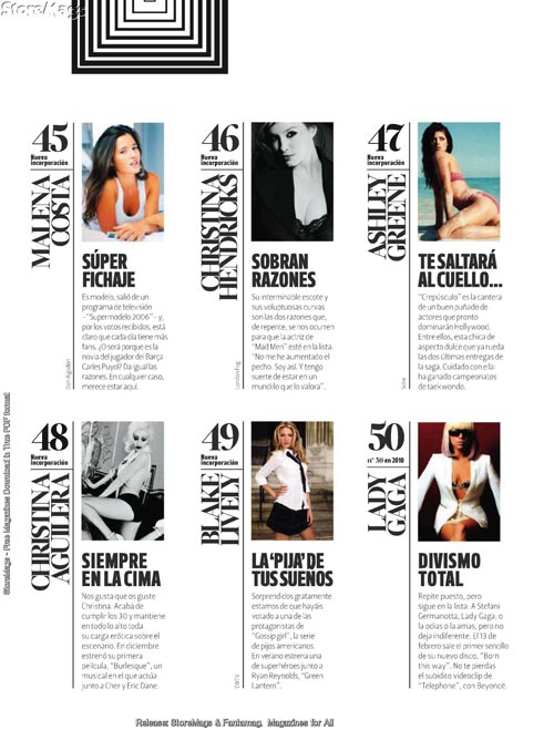 Топ 50 самых сексуальных жещин мира 2011